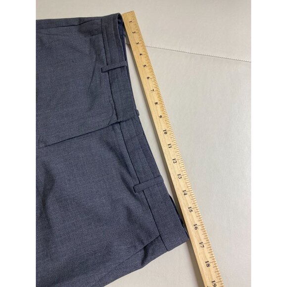 Theory Women Gray Wool Dress Pants Size 8 Trouser Career Formal Capsule Straight - Picture 5 of 16
